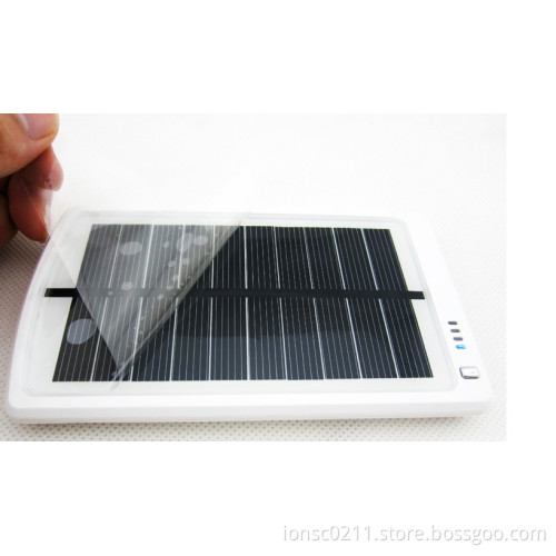 Ultra Thin Solar Powered High Capacity (3000mAh) Backup Battery and Charger for Cell Phones, iPhone, iPod, and Most US